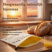 Premium Broodzak van Katoen en Bijenwas