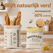Premium Broodzak van Katoen en Bijenwas