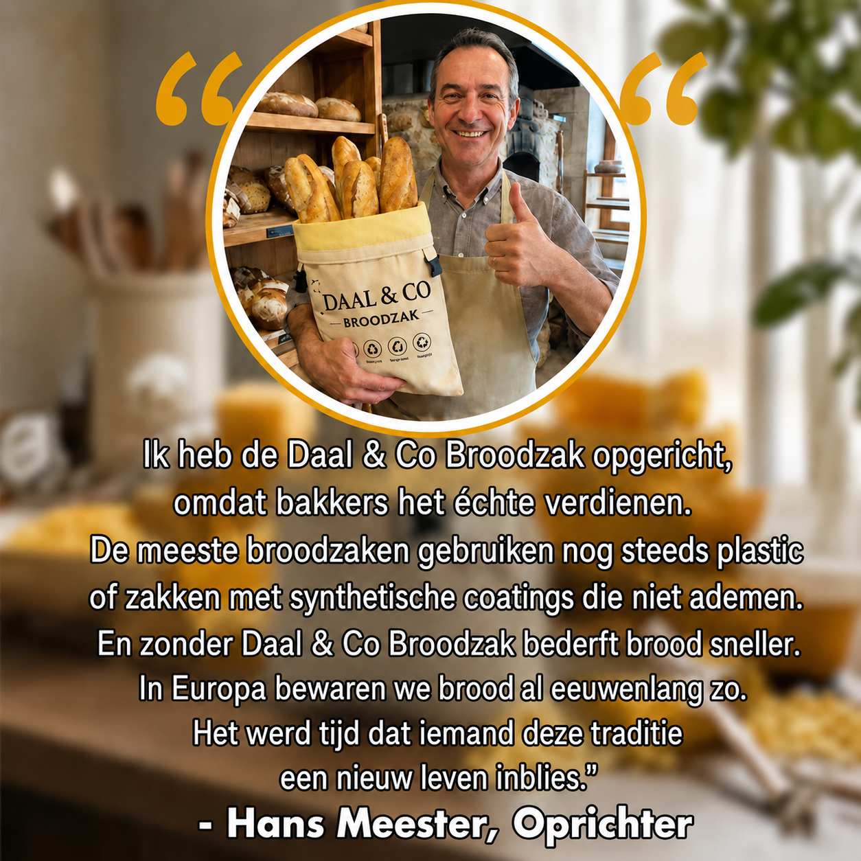 Premium Broodzak van Katoen en Bijenwas