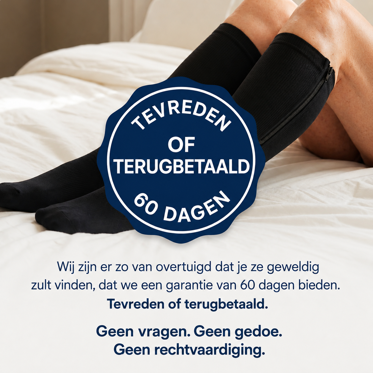 Compressiekousen met rits | Daal & Co