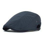 Krijtstreep Katoenen Pet - Marineblauw