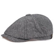 Herringbone Wollen Pet - Asgrijs